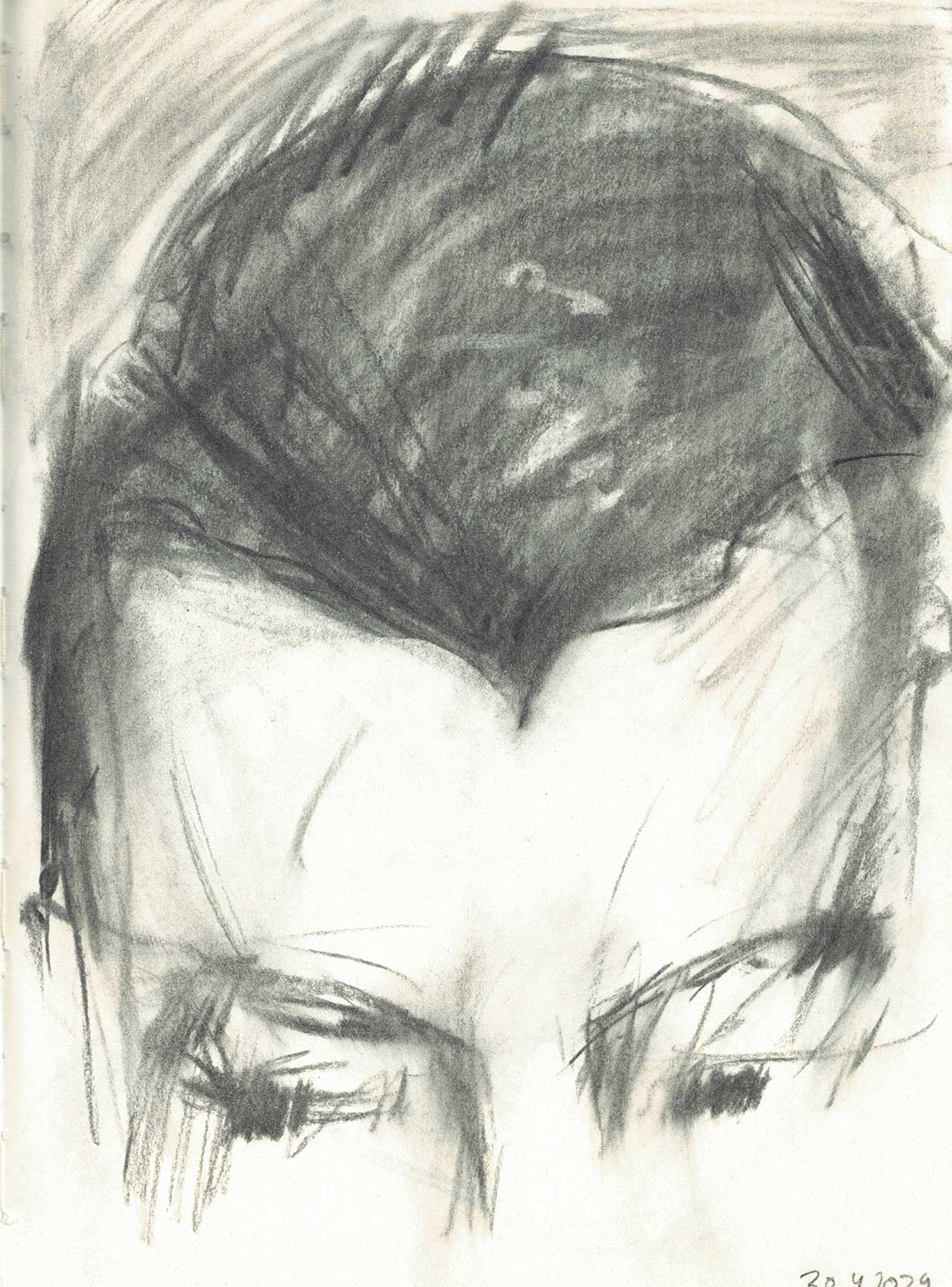 Sketch 2024 by Vera den Arend - charcoal - 17x23cm