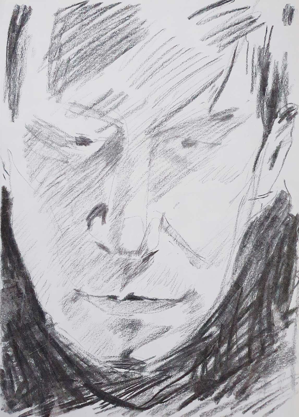 sketches 2023 by Vera den Arend - charcoal on paper - A4