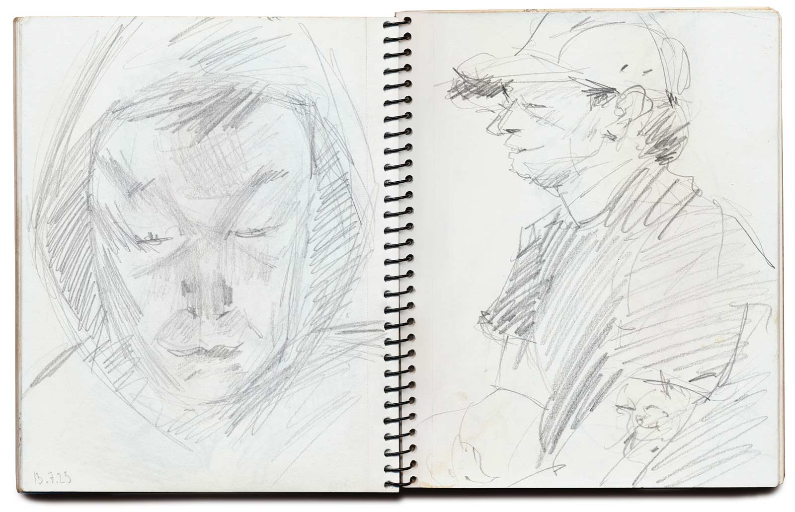 sketches 2023 by Vera den Arend - pencil on paper - 15x21cm